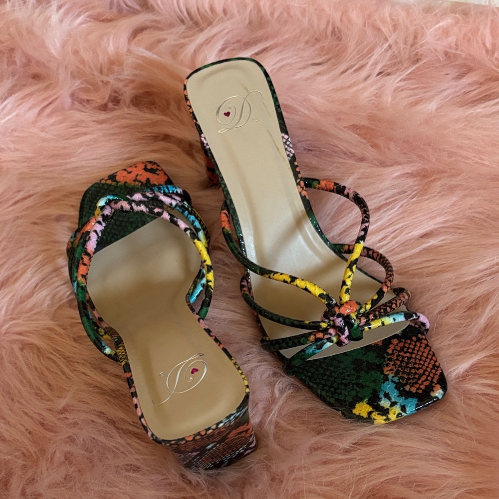 Fashion Nova Colorful Strappy Women's Sandals